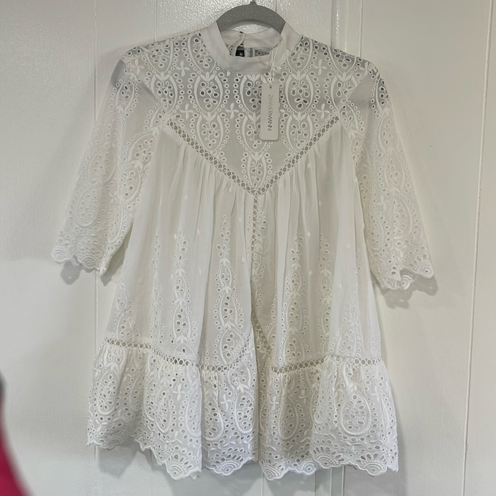 ZIMMERMANN white blouse new size US 2-4